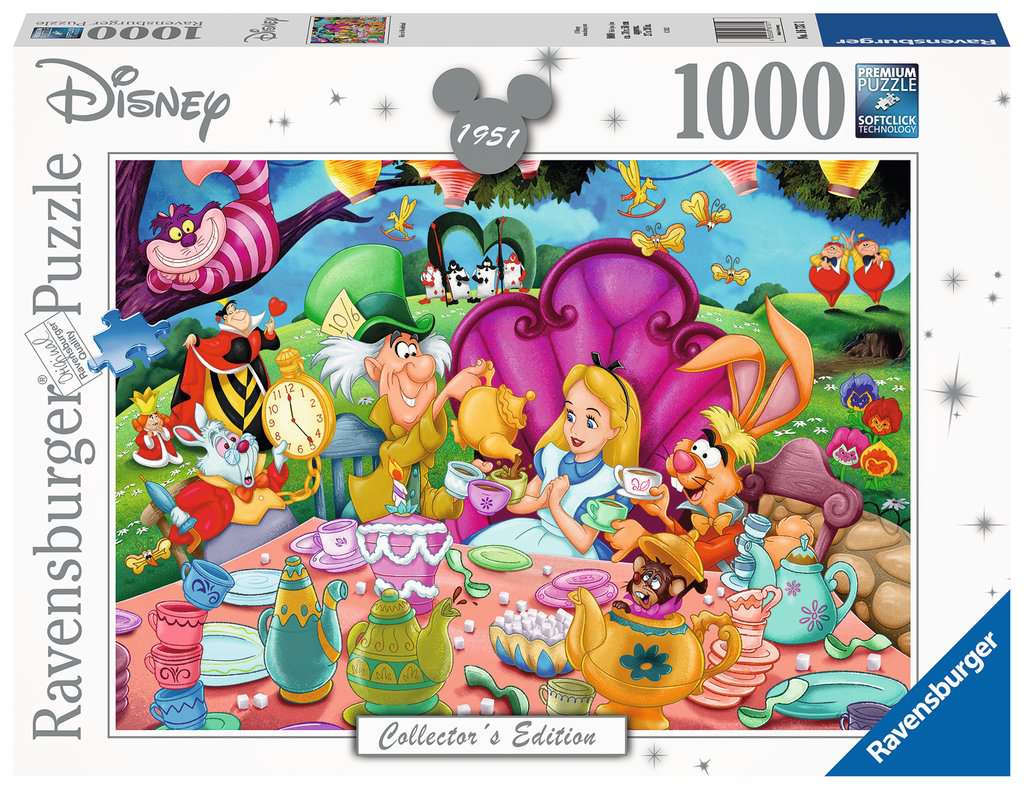 Disney Collector's Edition, Alice in Wonderland – 1000 Piece Jigsaw Puzzle (Ravensburger)