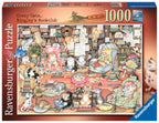 Bingley's Bookclub by Crazy Cats – 1000 Piece Jigsaw Puzzle (Ravensburger)