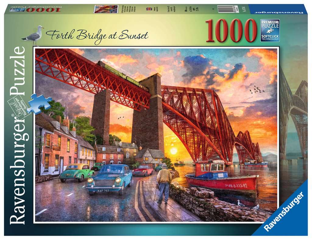 Ravensburger - Forth Bridge at Sunset -1000 Piece Jigsaw Puzzle