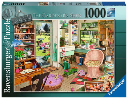 Ravensburger - My Haven No 8, The Garden Shed - 1000 Piece Jigsaw Puzzle
