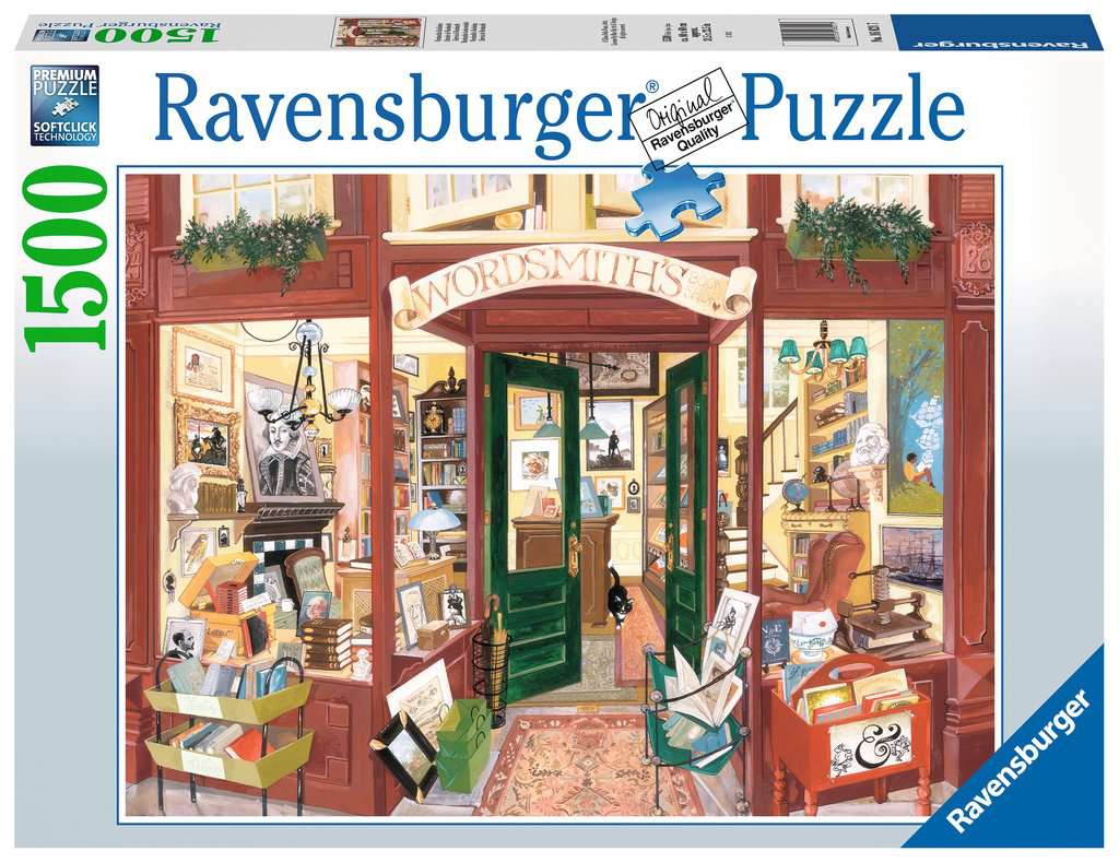 Wordsmith's Bookshop – 1500 Piece Jigsaw Puzzle (Ravensburger)