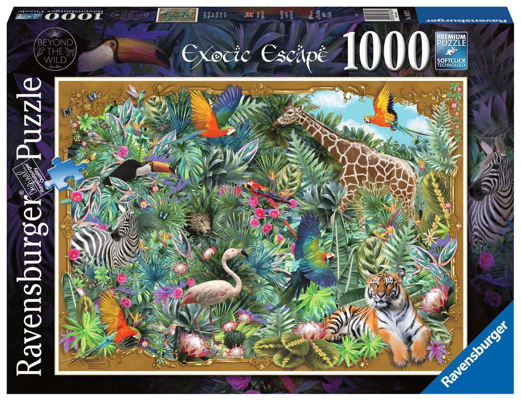 Exotic Escape, Beyond the Wild – 1000 Piece Jigsaw Puzzle (Ravensburger)
