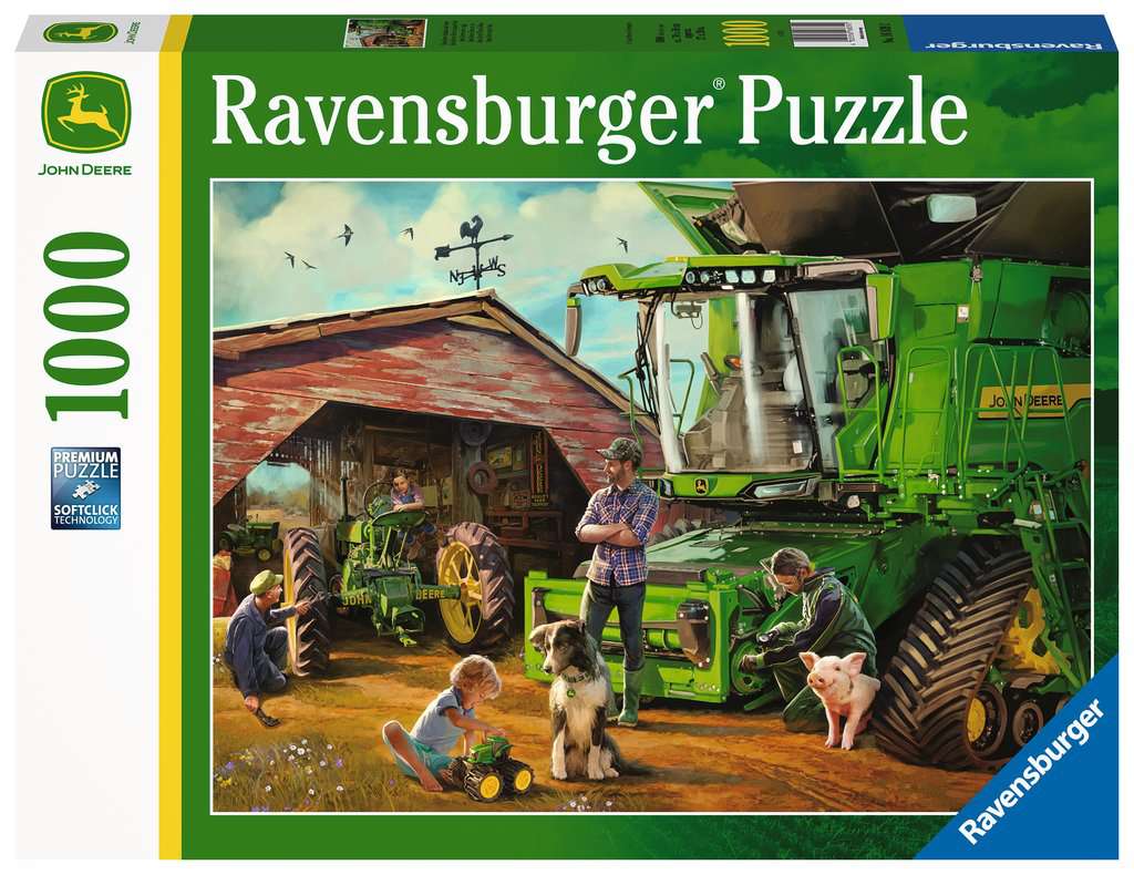 John Deere Then & Now – 1000 Piece Jigsaw Puzzle (Ravensburger)