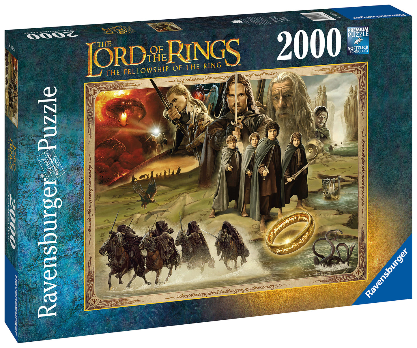 Ravensburger - Lord of the Rings, The Fellowship of the Ring - 2000 Piece Jigsaw Puzzle