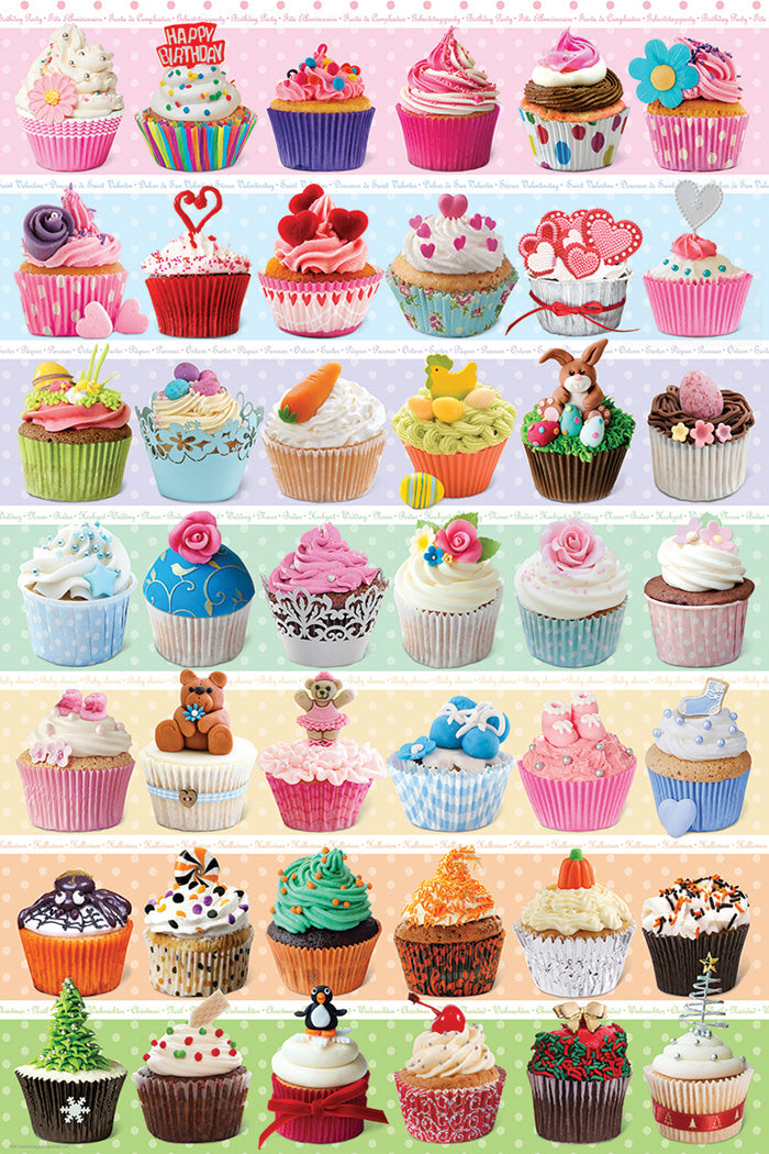 Cupcake Celebration – 1000 Piece Jigsaw Puzzle (Eurographics)