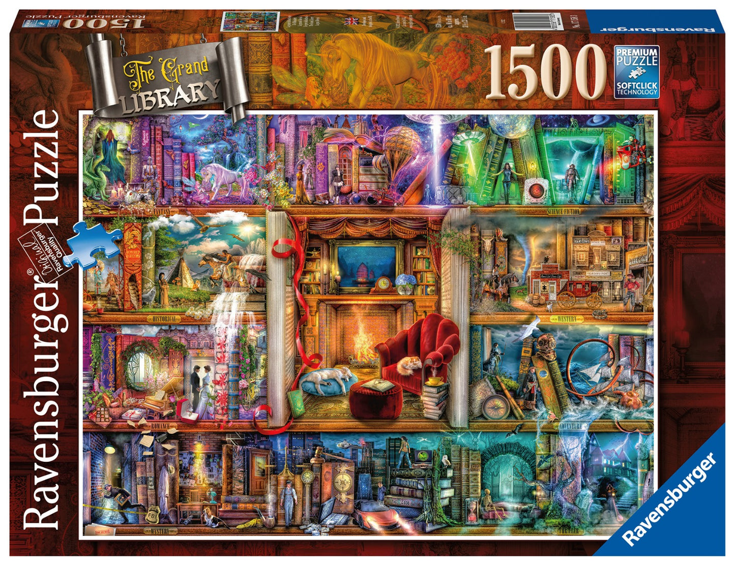 Ravensburger - The Grand Library - 1500 Piece Jigsaw Puzzle