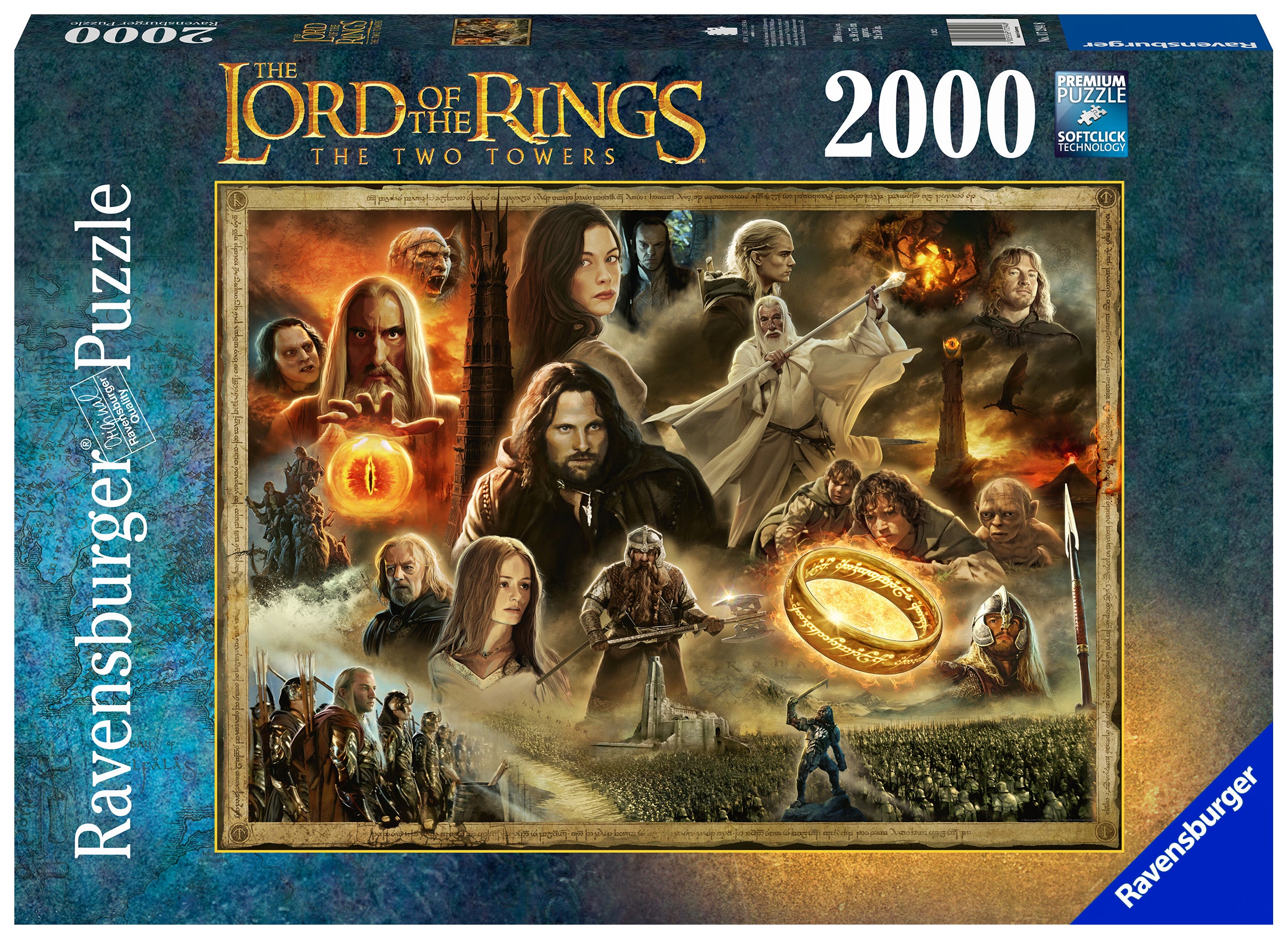 The Two Towers by Lord of the Rings – 2000 Piece Jigsaw Puzzle (Ravensburger)