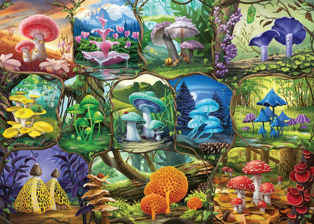 Beautiful Mushrooms – 1000 Piece Jigsaw Puzzle (Ravensburger)