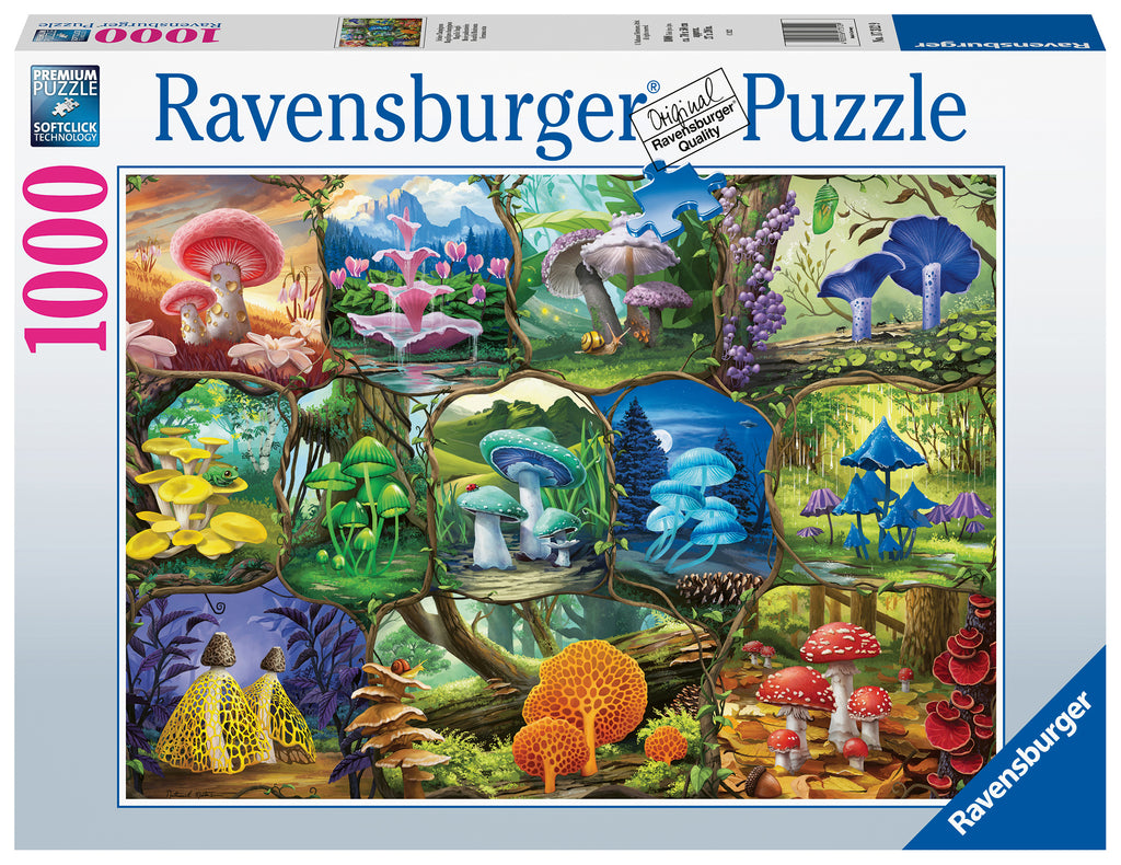 Beautiful Mushrooms – 1000 Piece Jigsaw Puzzle (Ravensburger)