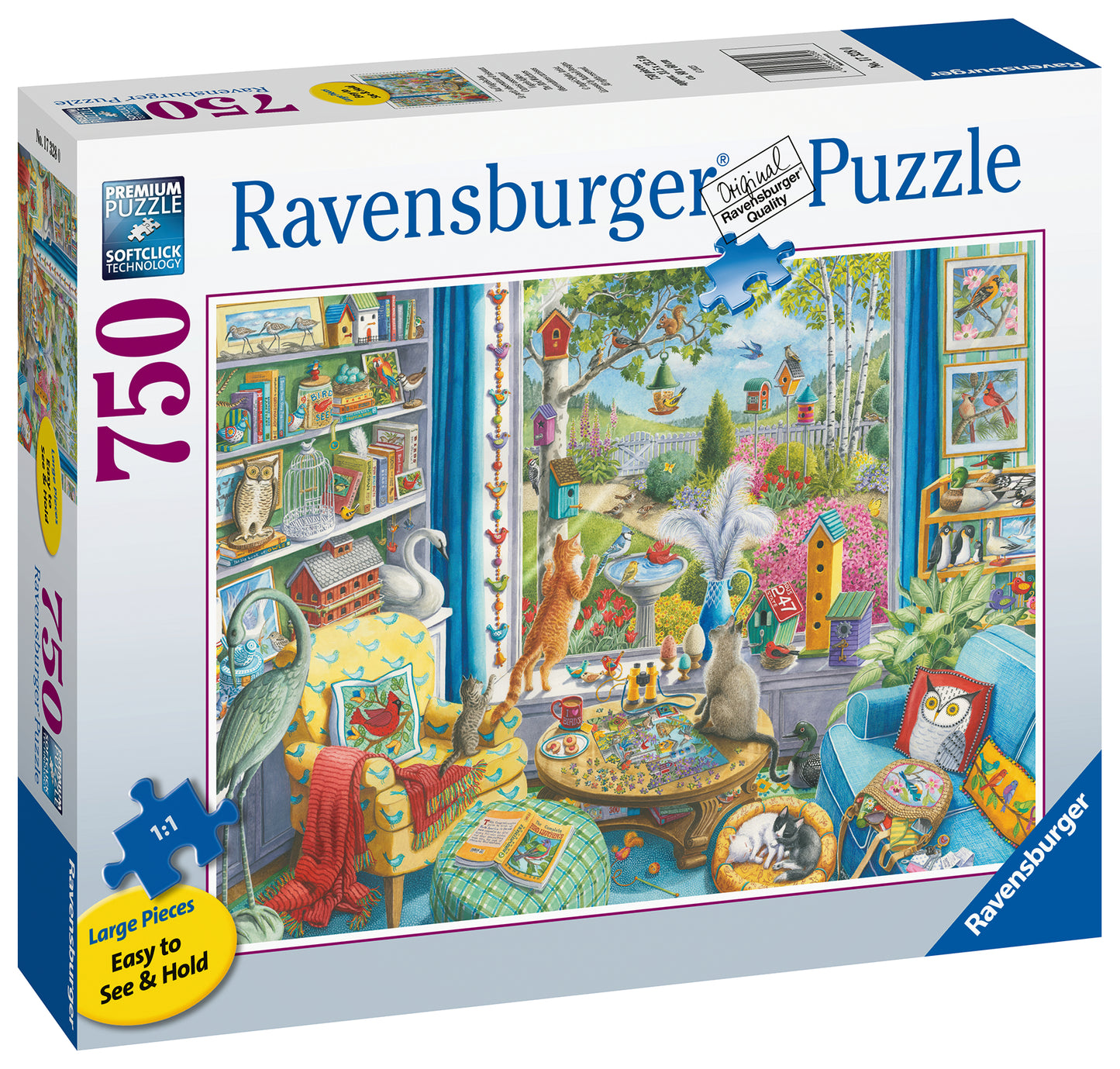 Ravensburger - The Bird Watchers - 750 Piece Large Format Jigsaw Puzzle