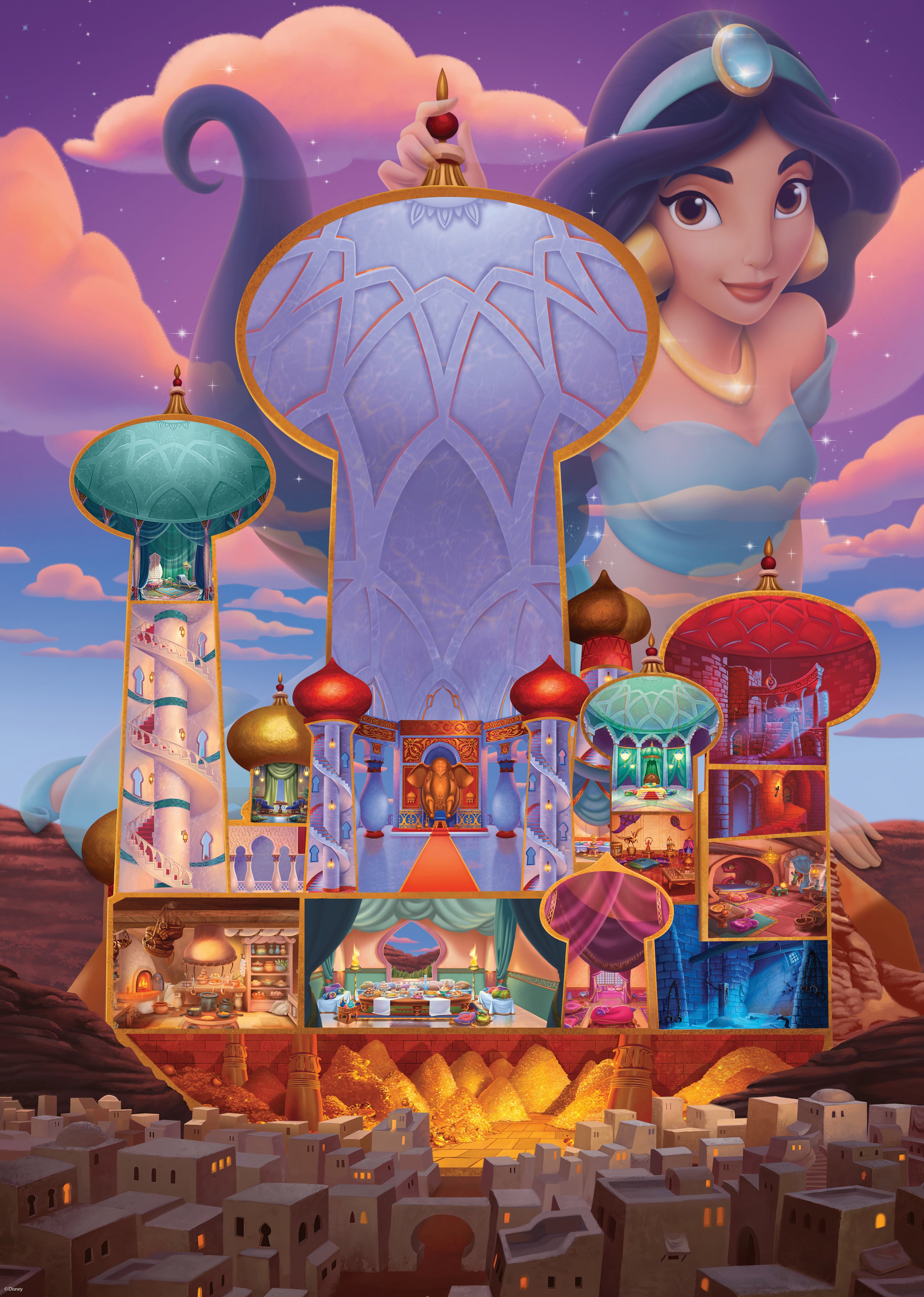 Disney Jasmine Castle – 1000 Piece Jigsaw Puzzle (Ravensburger)