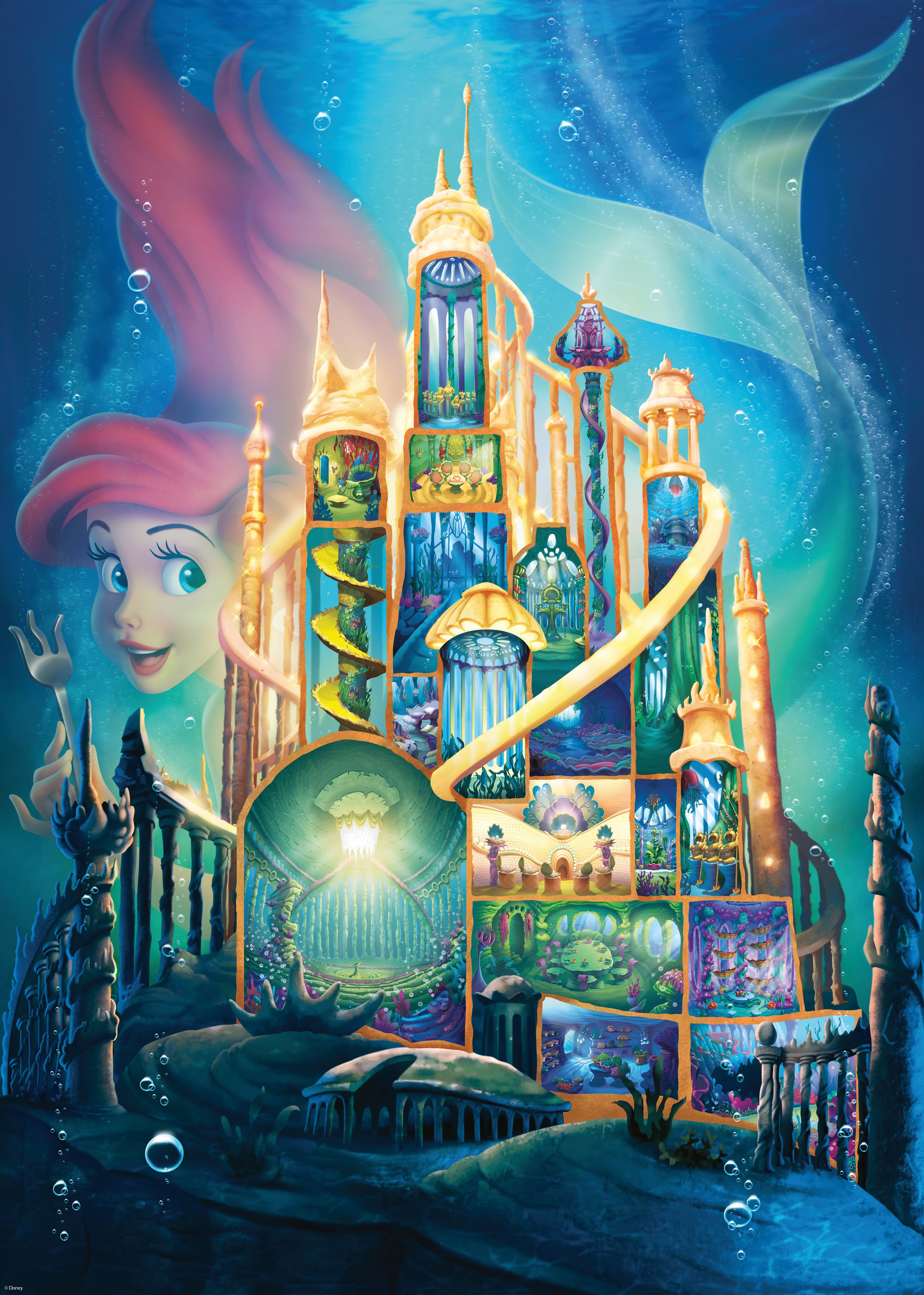 Disney Ariel Castle – 1000 Piece Jigsaw Puzzle (Ravensburger)