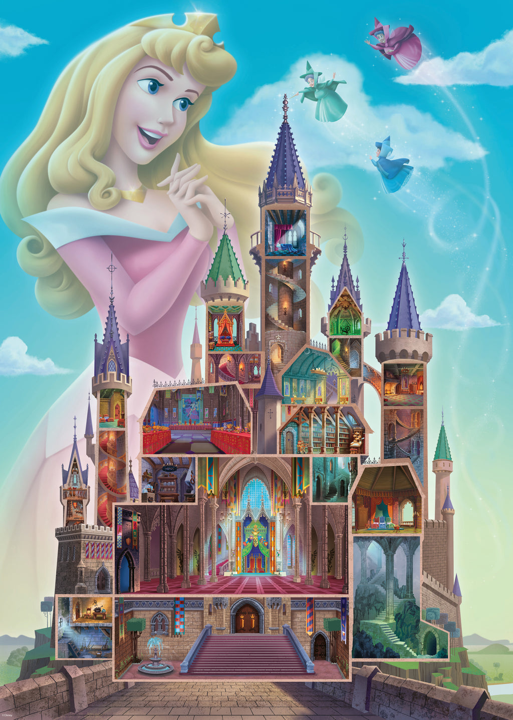 Disney Aurora Castle – 1000 Piece Jigsaw Puzzle (Ravensburger)