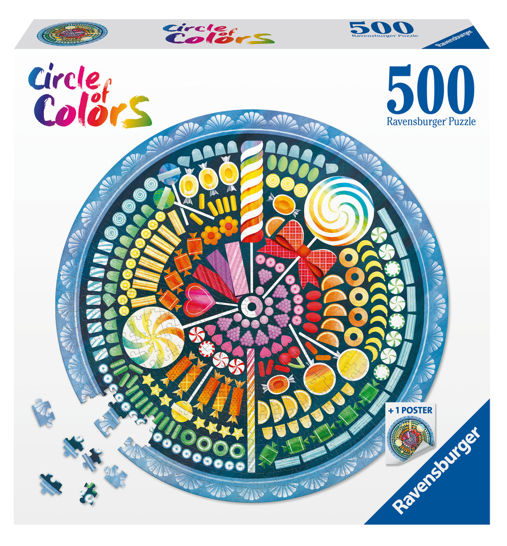 Circle of Colours: Candies – 500 Piece Jigsaw Puzzle (Ravensburger)