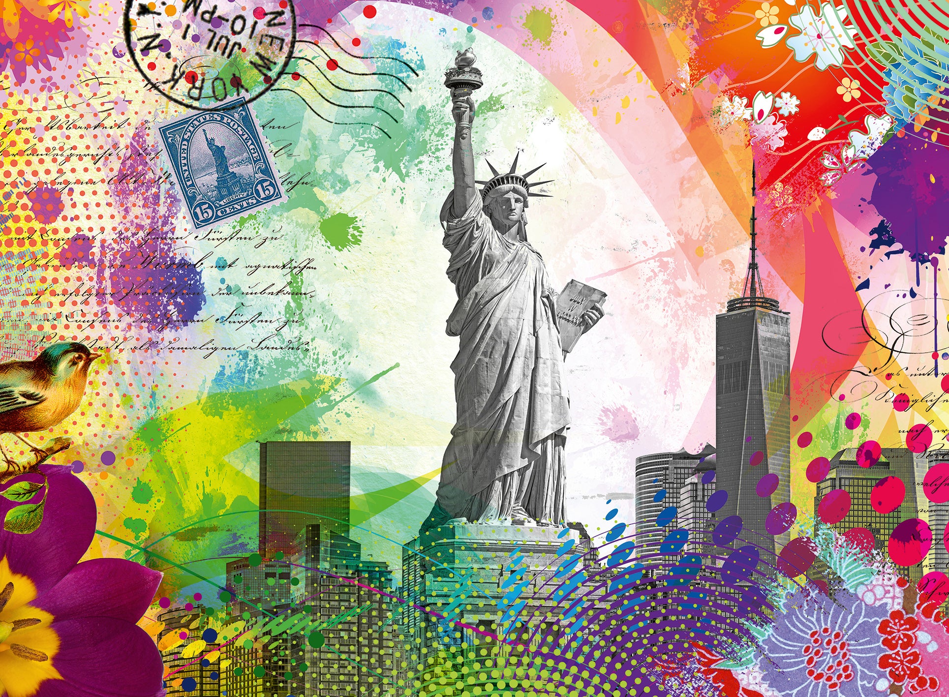New York Postcard – 500 Piece Jigsaw Puzzle (Ravensburger)
