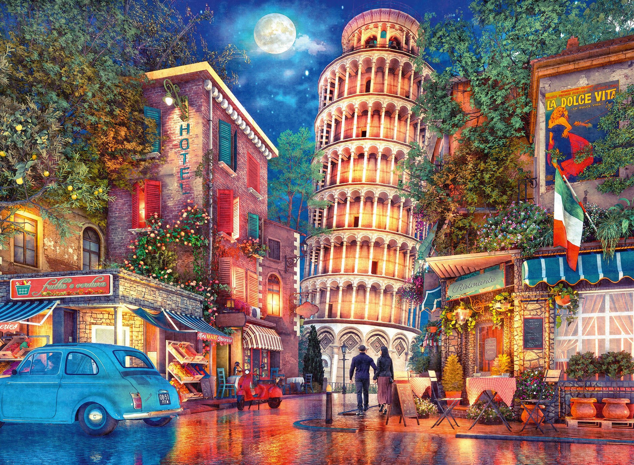 Evening in Pisa – 500 Piece Jigsaw Puzzle (Ravensburger)