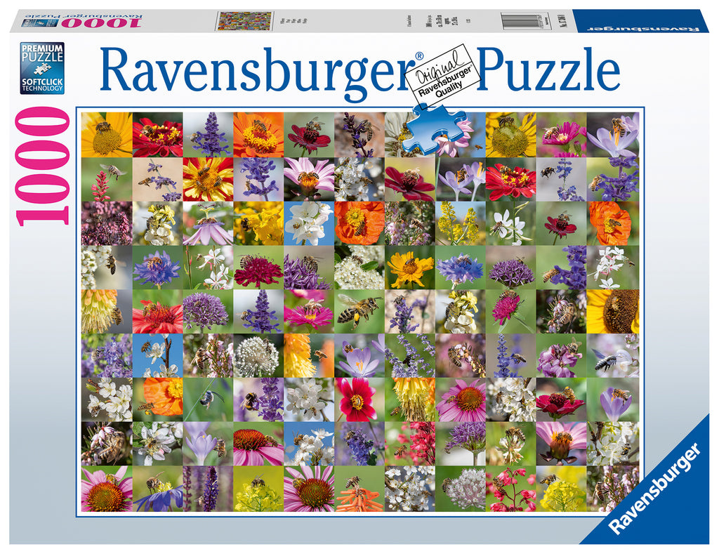 Bee Collage – 1000 Piece Jigsaw Puzzle (Ravensburger)