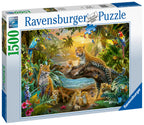 Leopards in the Jungle – 1500 Piece Jigsaw Puzzle (Ravensburger)