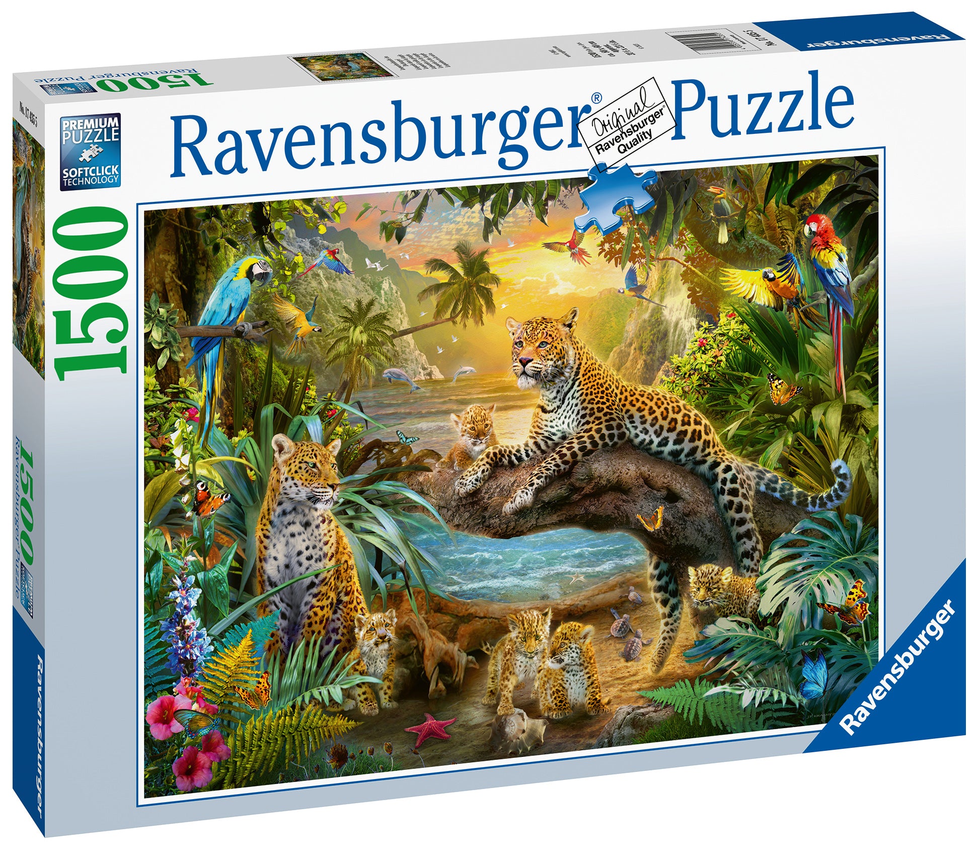 Leopards in the Jungle – 1500 Piece Jigsaw Puzzle (Ravensburger)