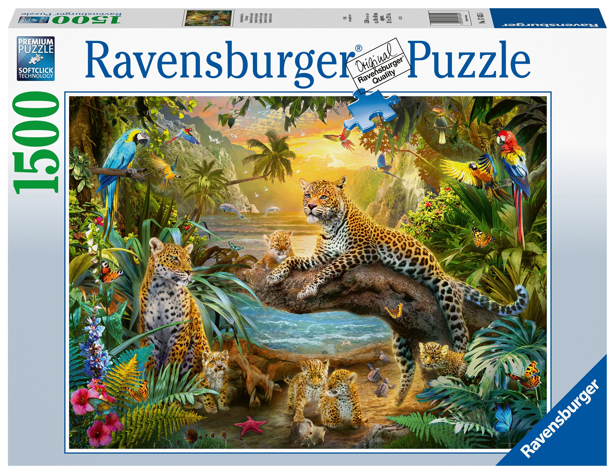Leopards in the Jungle – 1500 Piece Jigsaw Puzzle (Ravensburger)