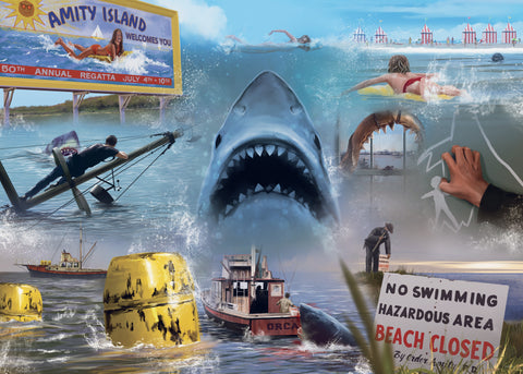 Universal Vault Collection, Jaws – 1000 Piece Jigsaw Puzzle (Ravensburger)
