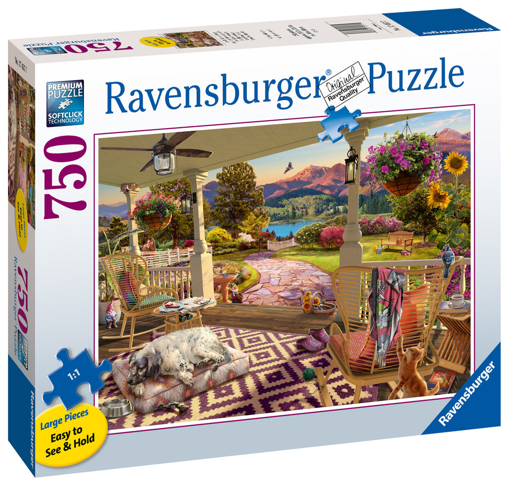 Cozy Front Porch Views – 750 Piece Jigsaw Puzzle (Ravensburger)