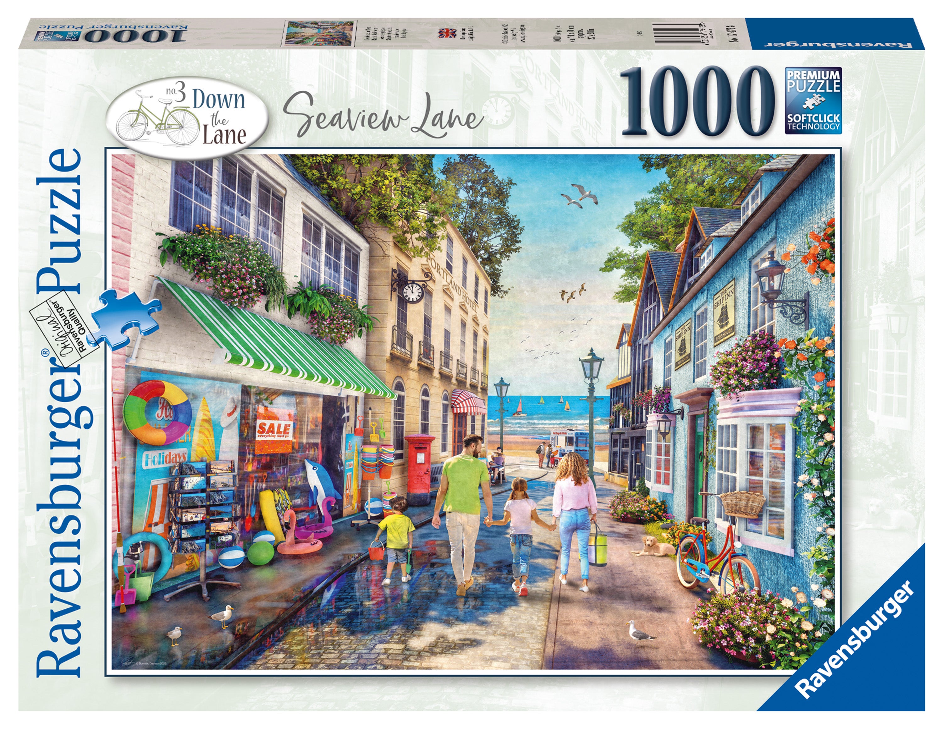 Down The Lane No.3, Seaview Lane – 1000 Piece Jigsaw Puzzle (Ravensburger)