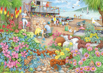 Ravensburger - Cosy Café No.1, Beach Garden Café - 1000 Piece Jigsaw Puzzle