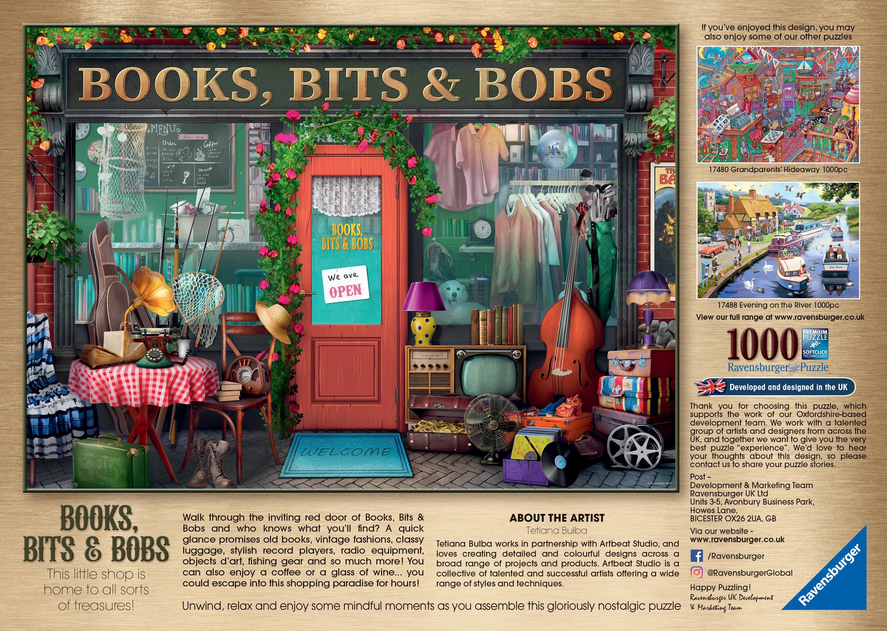 Books, Bits & Bobs – 1000 Piece Jigsaw Puzzle (Ravensburger)
