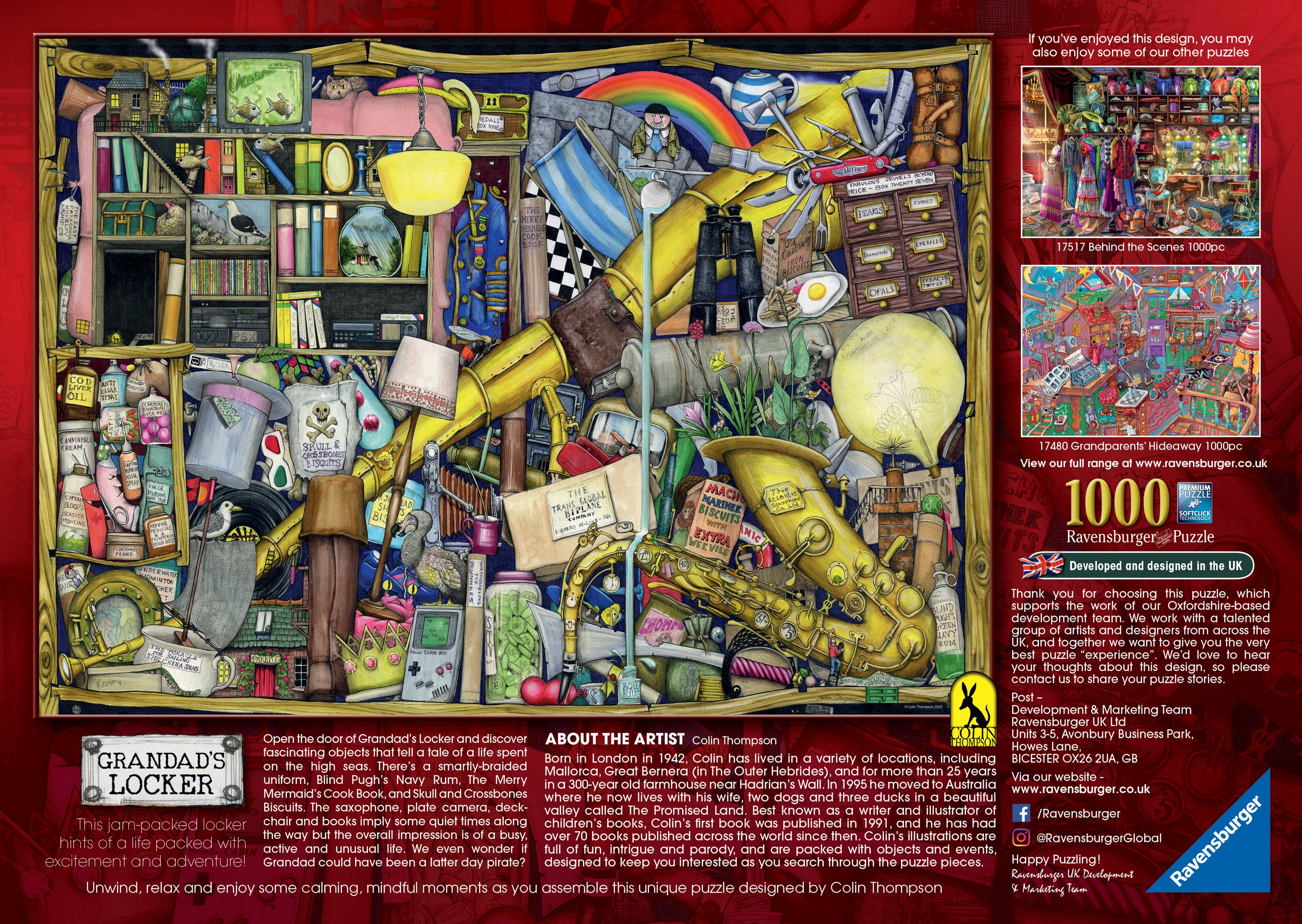 Grandad's Locker by Colin Thompson – 1000 Piece Jigsaw Puzzle (Ravensburger)