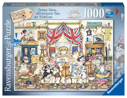 Ravensburger - Crazy Cats, Afternoon at Tiddles - 1000 Piece Jigsaw Puzzle