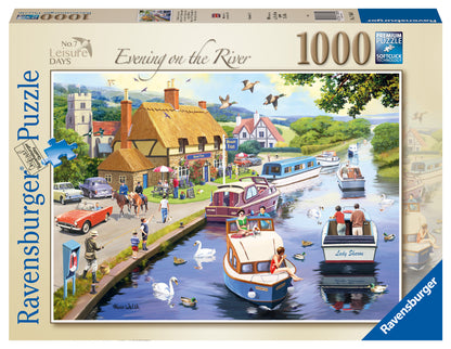 Ravensburger - Leisure Days No.7, Evening on the River - 1000 Piece Jigsaw Puzzle