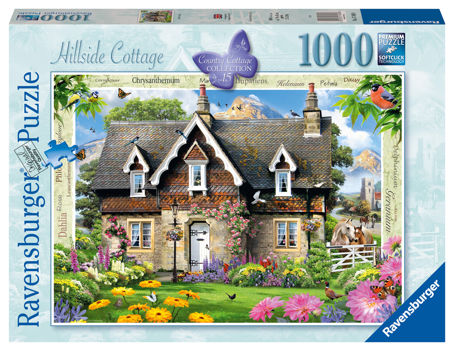 Ravensburger - Country Cottage No.15 - Hillside Cottage - 1000 Piece Jigsaw Puzzle