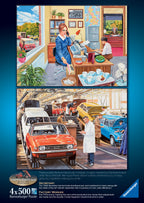 Happy Days No 6, Work Day Memories – 4 x 500 Piece Jigsaw Puzzles (Ravensburger)