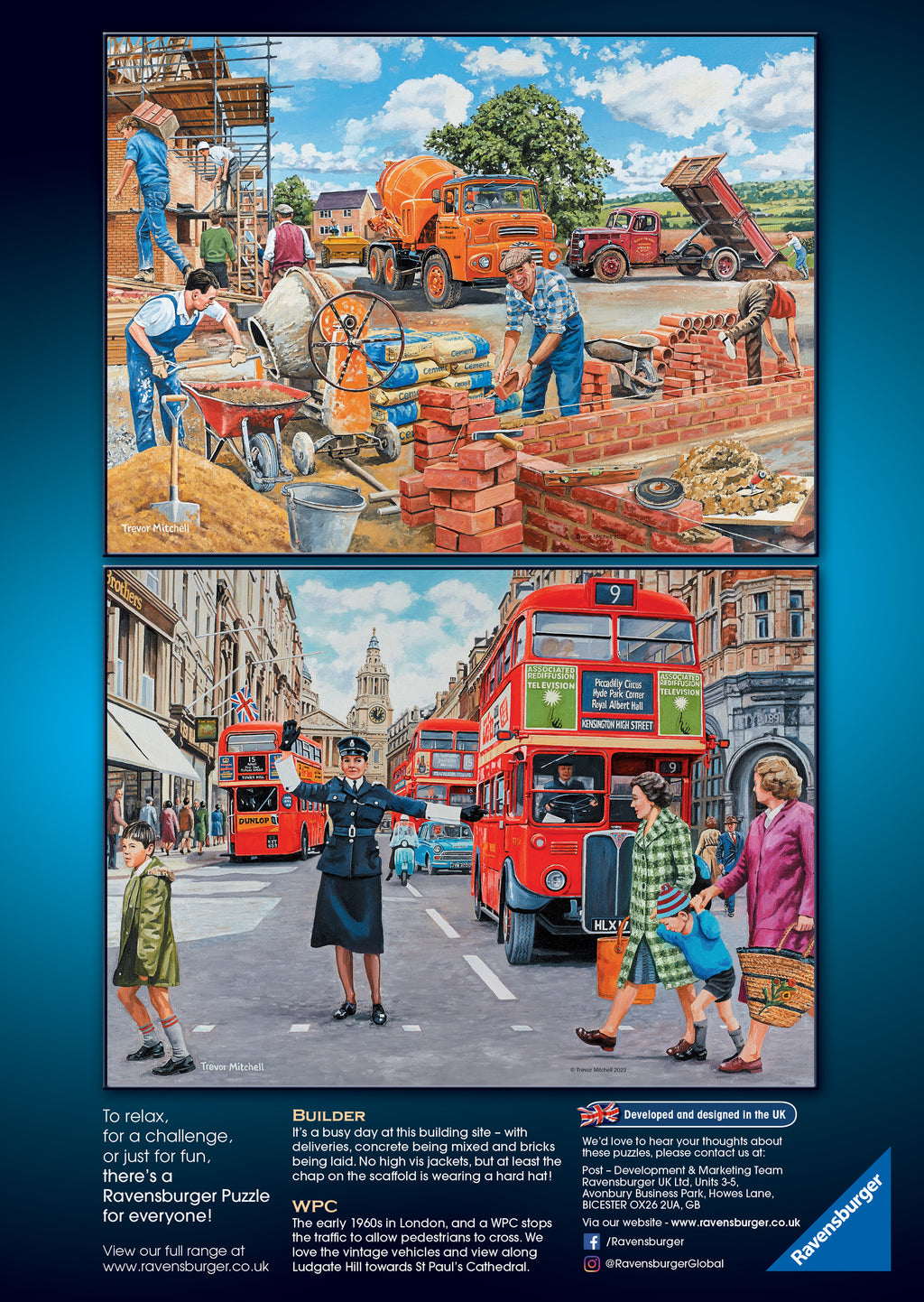Happy Days No 6, Work Day Memories – 4 x 500 Piece Jigsaw Puzzles (Ravensburger)