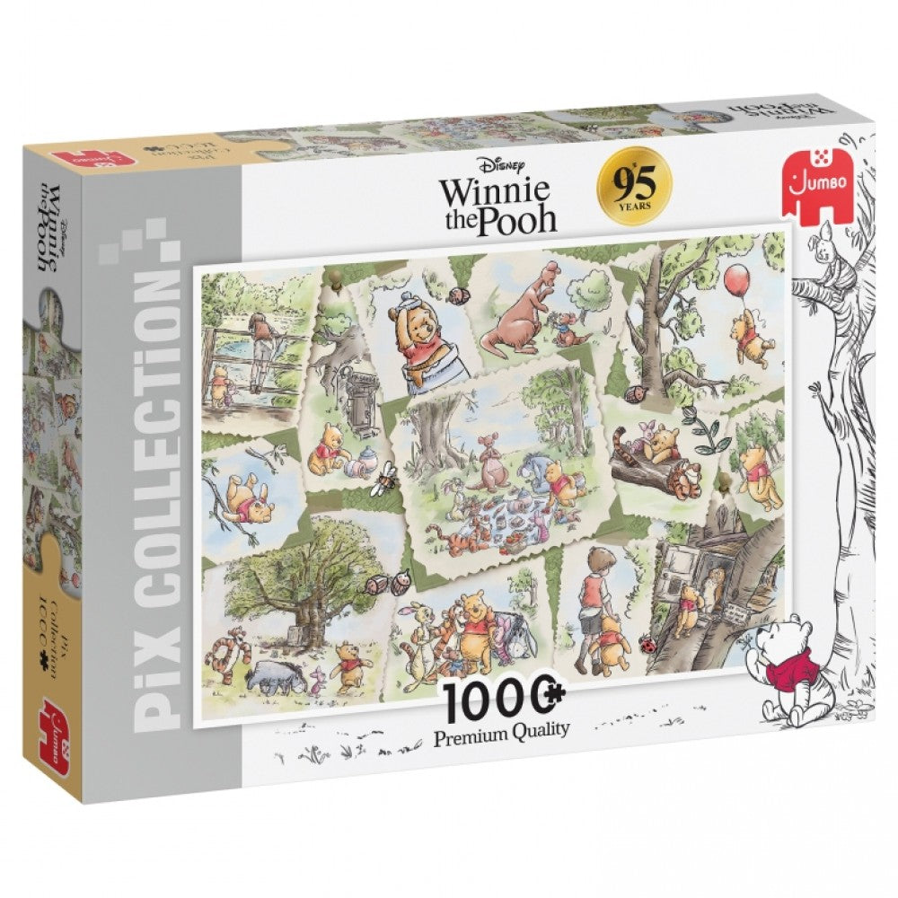Disney Pix Collection Winnie the Pooh 95 Years – 1000 Piece Jigsaw Puzzle (Jumbo)
