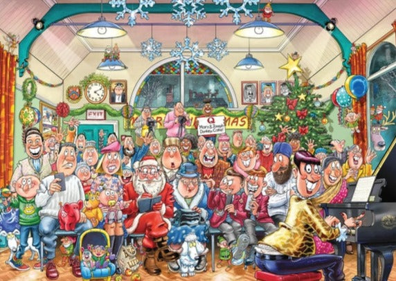 Wasgij Christmas 16: The Christmas Show – 2 x 1000 Piece Jigsaw Puzzles (Wasgij)