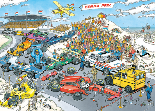 Jan Van Haasteren - Grand Prix - The Start - 1000 Piece Jigsaw Puzzle