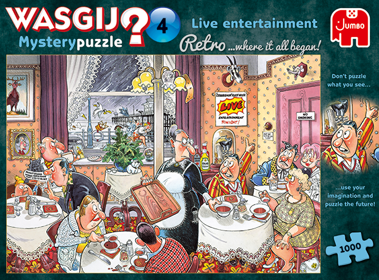 Wasgij Retro Mystery 4: Live Entertainment – 1000 Piece Jigsaw Puzzle (Wasgij)