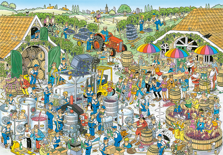 The Winery by Jan Van Haasteren – 3000 Piece Jigsaw Puzzle (Jan Van Haasteren)