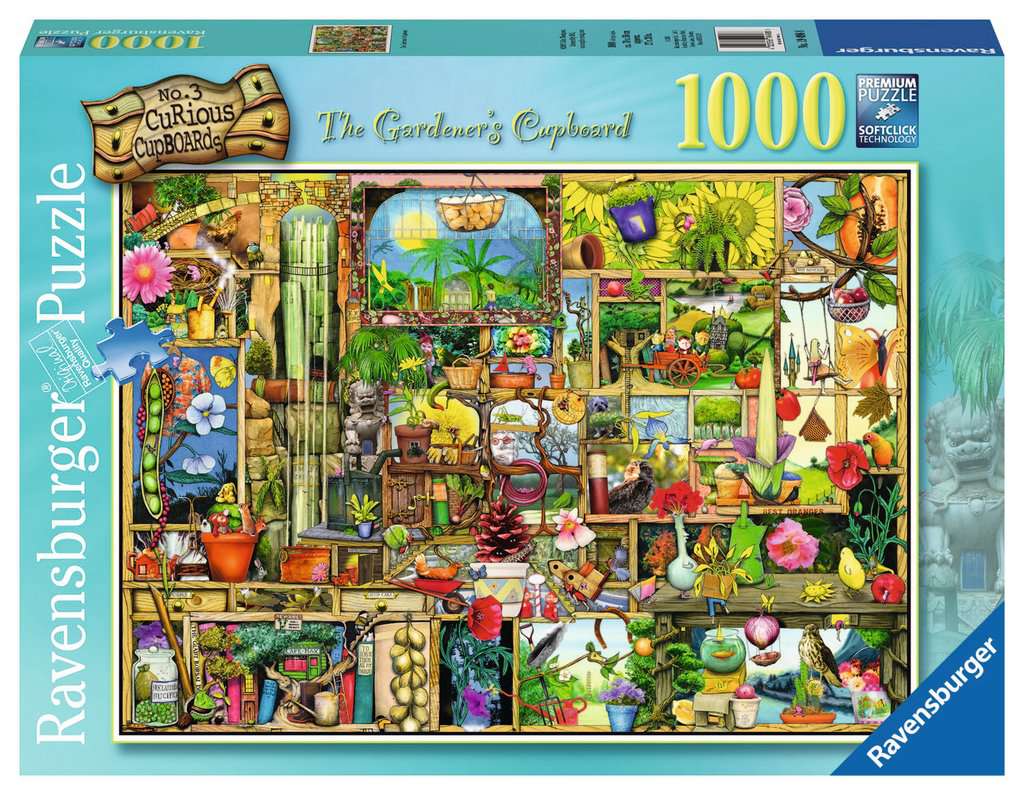 Ravensburger - The Curious Cupboard No.3 - The Gardener's Cupboard - 1000 Piece Jigsaw Puzzle