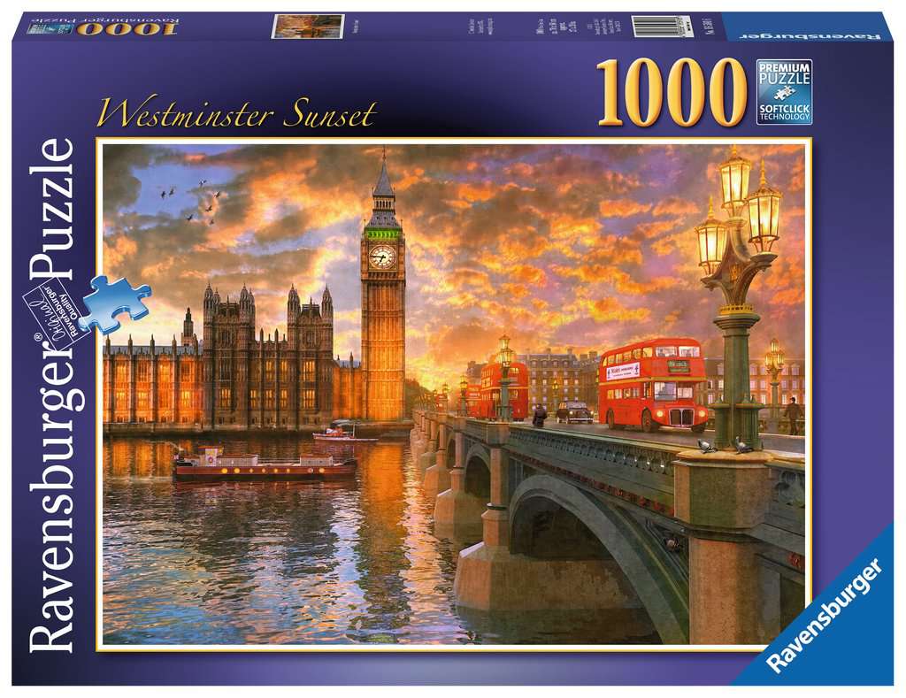 Westminster Sunset – 1000 Piece Jigsaw Puzzle (Ravensburger)