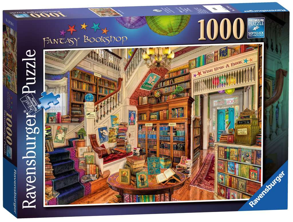 The Fantasy Bookshop – 1000 Piece Jigsaw Puzzle (Ravensburger)