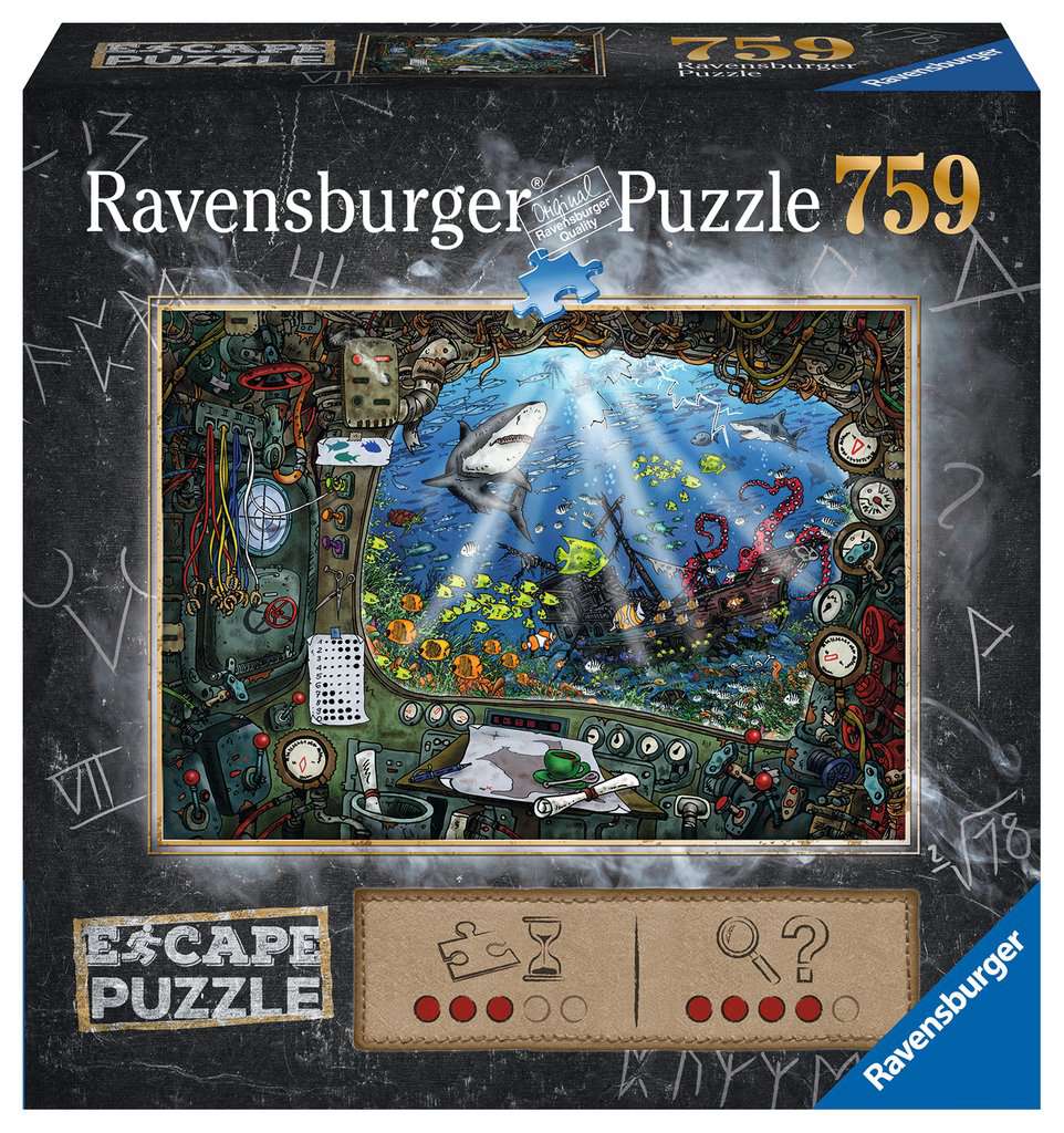 Ravensburger Escape Puzzle Submarine - 759 Piece Jigsaw Puzzle