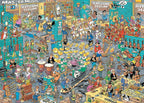 The Music Shop & Holiday Jitters by Jan Van Haasteren – 2 x 1000 Piece Jigsaw Puzzle (Jan Van Haasteren)
