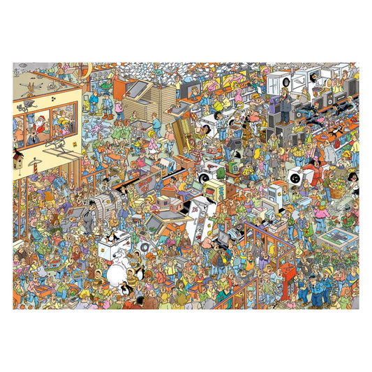 Jan Van Haasteren - Holiday Shopping - 2 x 1000 Piece Jigsaw Puzzle
