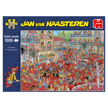 Jan Van Haasteren-  The Tomato Battle - 1000 Piece Jigsaw Puzzle