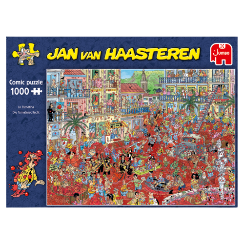 The Tomato Battle by Jan Van Haasteren – 1000 Piece Jigsaw Puzzle (Jan Van Haasteren)