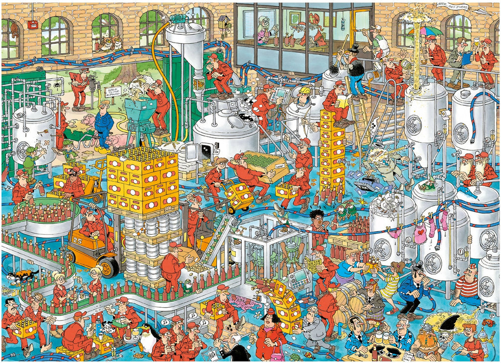 The Craft Brewery by Jan Van Haasteren – 1000 Piece Jigsaw Puzzle (Jan Van Haasteren)