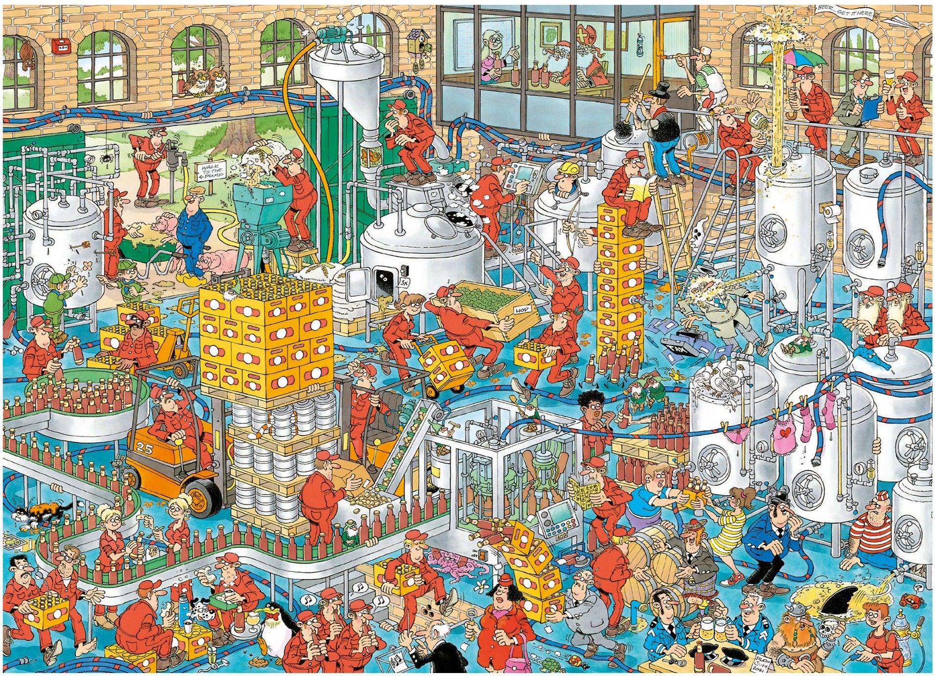 The Craft Brewery by Jan Van Haasteren – 1000 Piece Jigsaw Puzzle (Jan Van Haasteren)